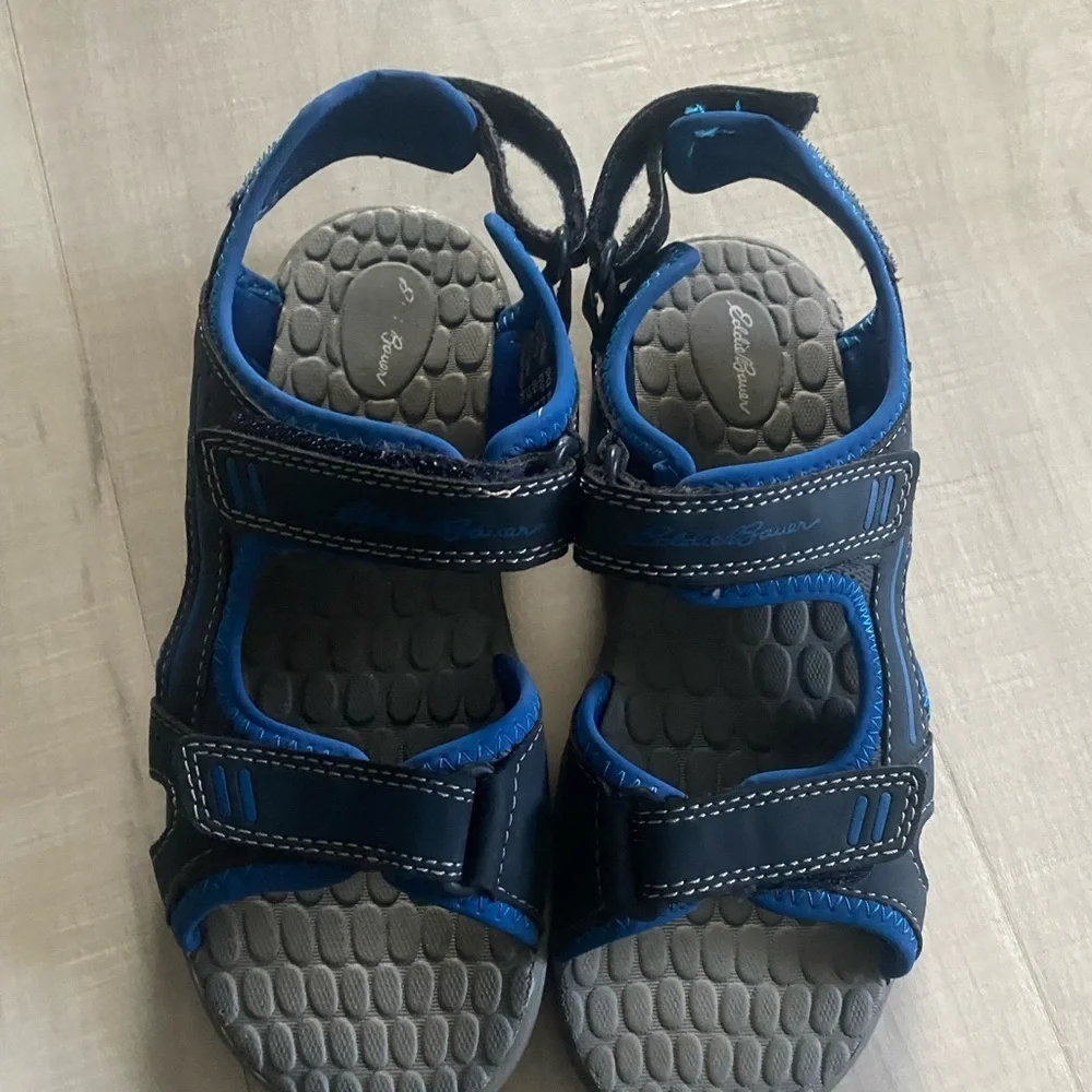 Eddie Bauer Boys Blue gray Sandals size 3